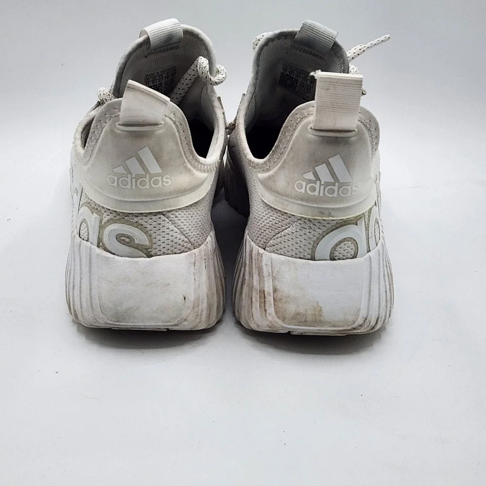 Adidas White Mesh Lace‎ Up Athletic Running Shoes Men's Size 11